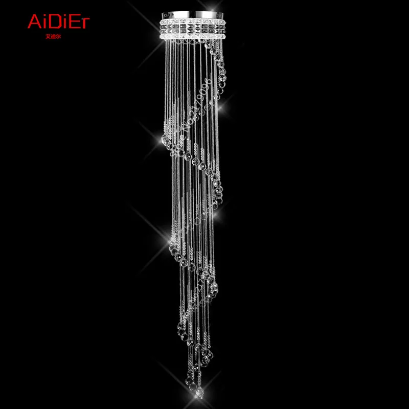 Современный минималистичный Европейский лестницы свет K9 хрустальная люстра