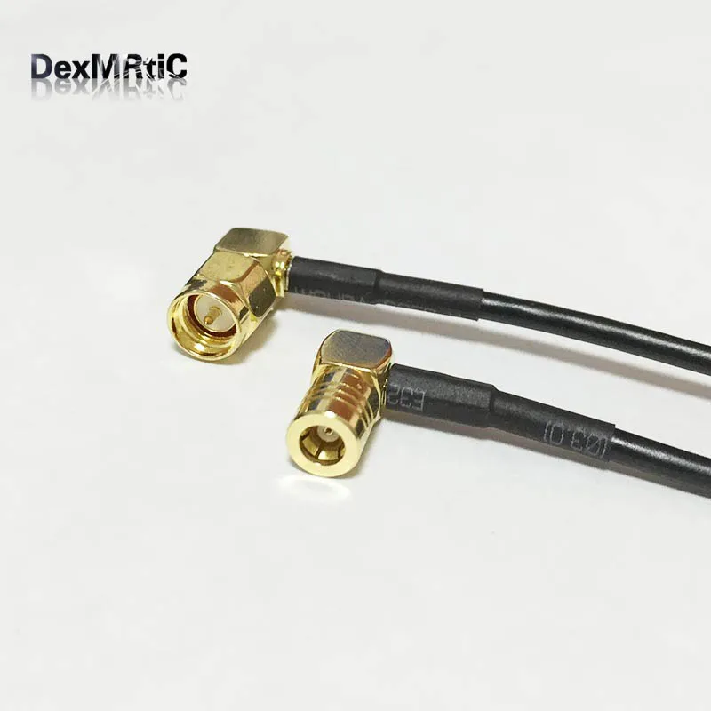 НОВЫЙ SMA штекер правый угол переключатель SMB Женский 90 градусов свиной хвост