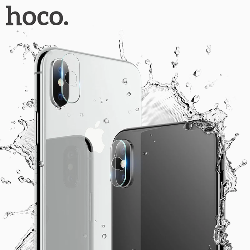 2019 HOCO 2pcs Transparent Camera Lens flexible Tempered Glass For iPhone X XS Max Back Cover Screen Protector Film | Мобильные