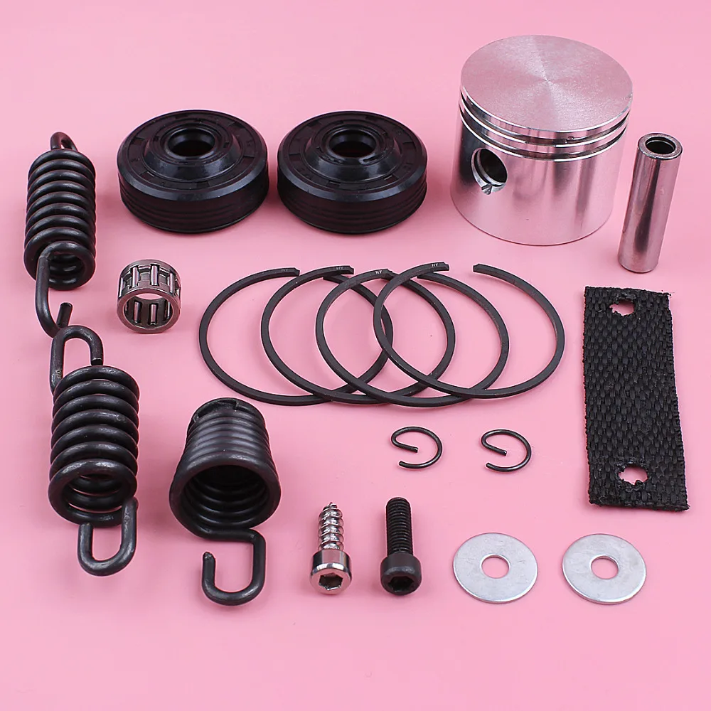 41.1mm Piston Pin Ring Circlip Kit For Partner 350 351 370 Oil Seal AV Buffer Shock Spring Set Chainsaw Replace Spare Tool Part |