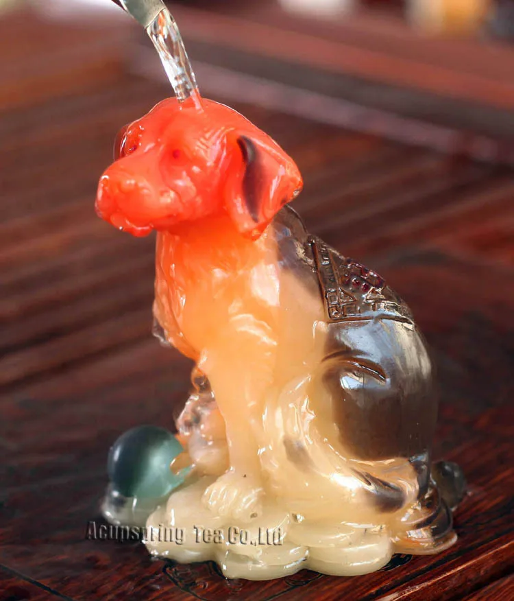 Желтая Собака счастливые амулеты китайский зодиак удивительный подарок Shenxiao