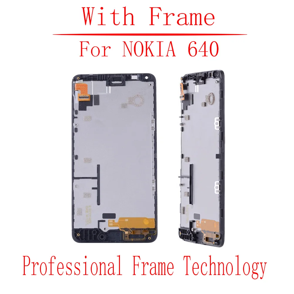5 0 &quotОригинальный для NOKIA Lumia 640 ЖК дисплей с сенсорным экраном рамкой дигитайзер