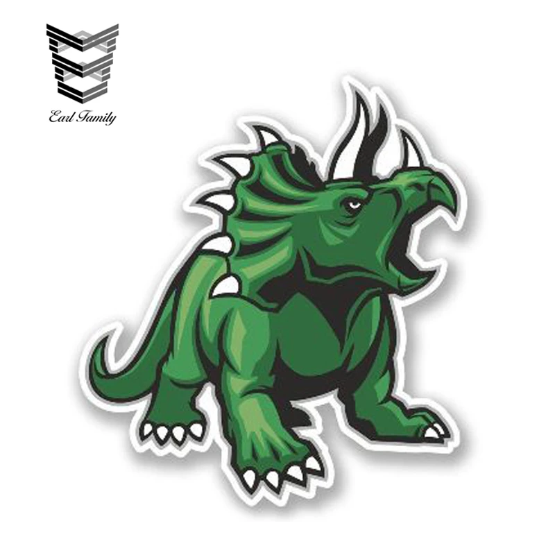 

EARLFAMILY 13cm x 12cm Car Stickers Triceratops Decal Car Window Truck Decoration Cartoon Car Styling Vinyl Car Wrap Decals