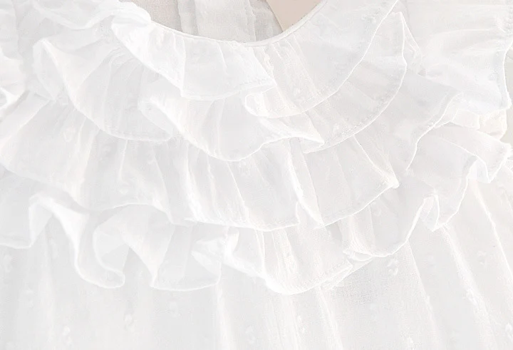 Новый летний хлопковый короткий комбинезон с бантом для маленьких девочек