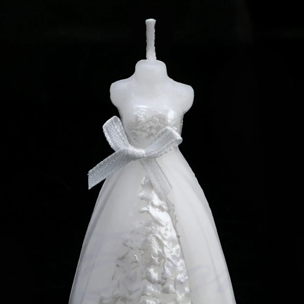Свеча в форме невесты белого цвета Свадебная вечеринка Декор элегантная коробке