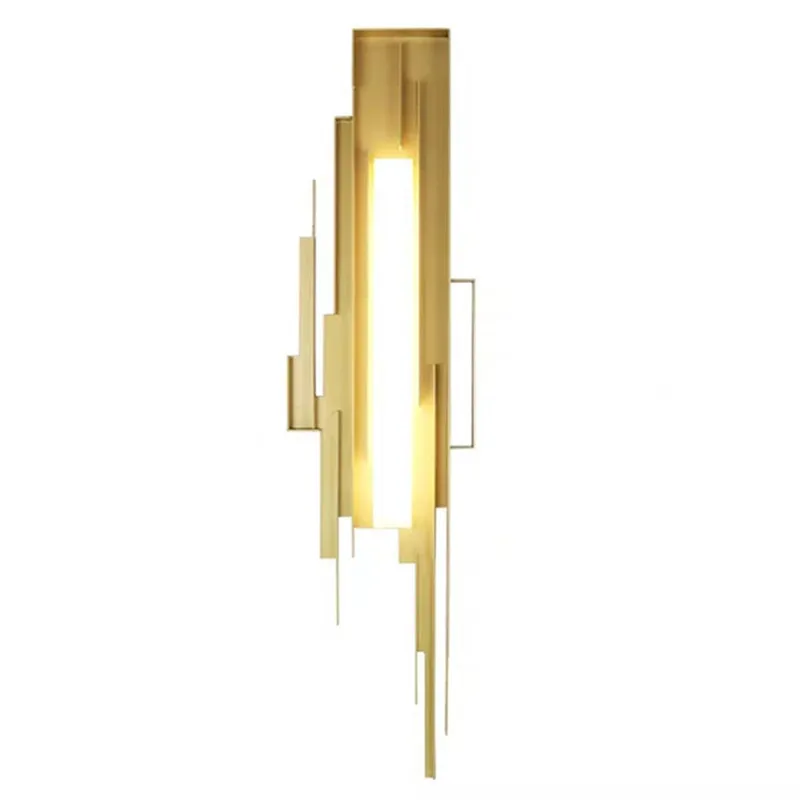 

Gold Metal Wall Light Decoration Lighting Wall Sconces For Hotel Bedside Bedroom Living Room Hallway Wall Lamp Lighting WA147