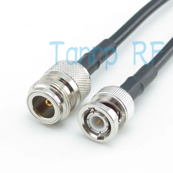Бесплатная доставка! 20 дюймов RG58 N гнездо BNC штекер RF Pigtail Коаксиальная перемычка