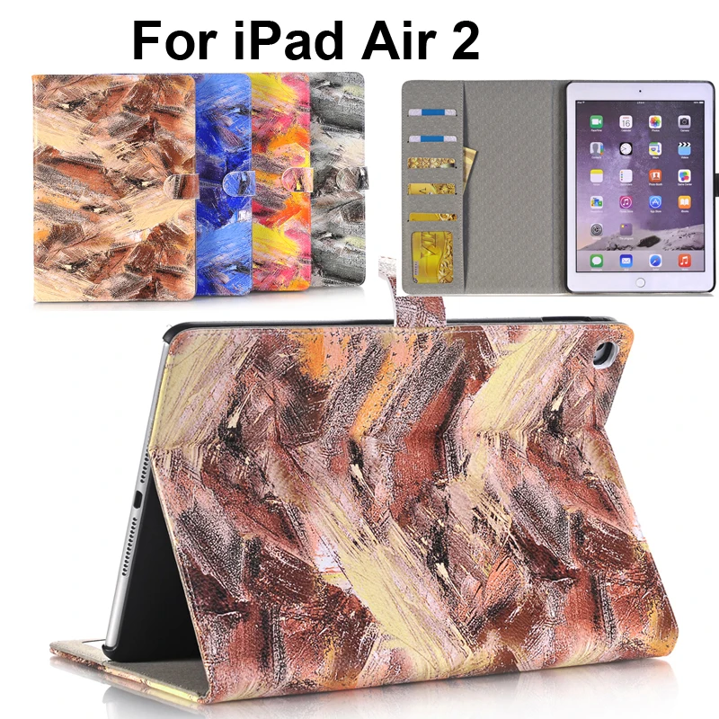 Чехол-бумажник из искусственной кожи для iPad air 2 air2 защитный чехол ipad Air A1566 A1567 |