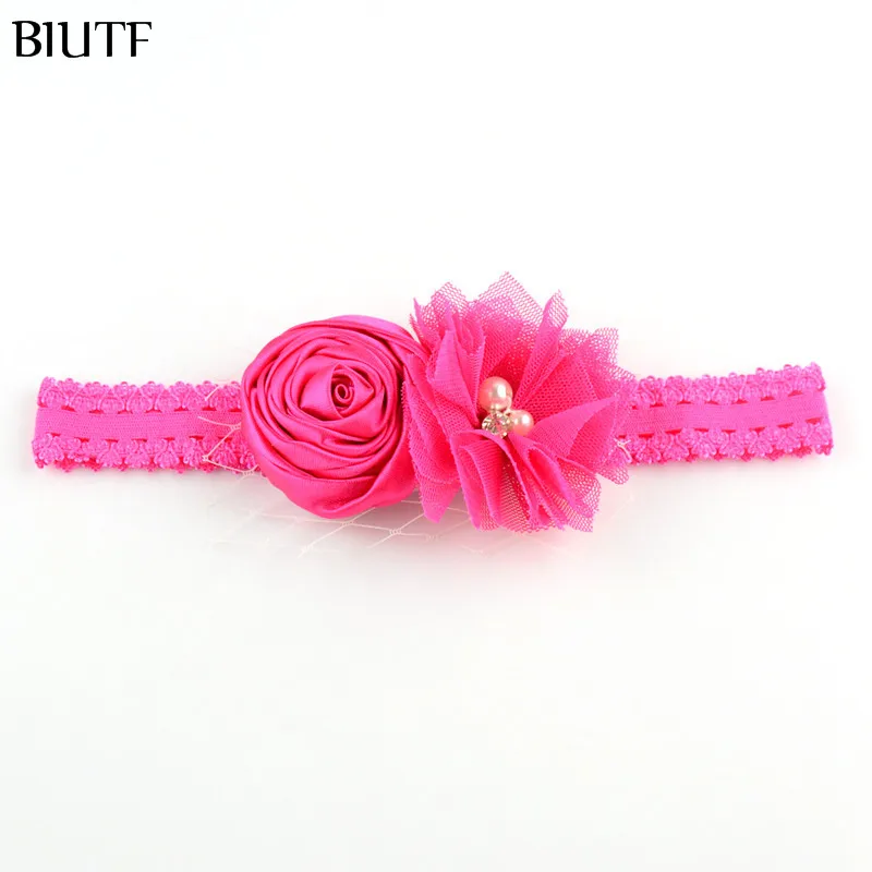 50 шт./лот Эластичная головная повязка ручной работы Кружевная на голову с