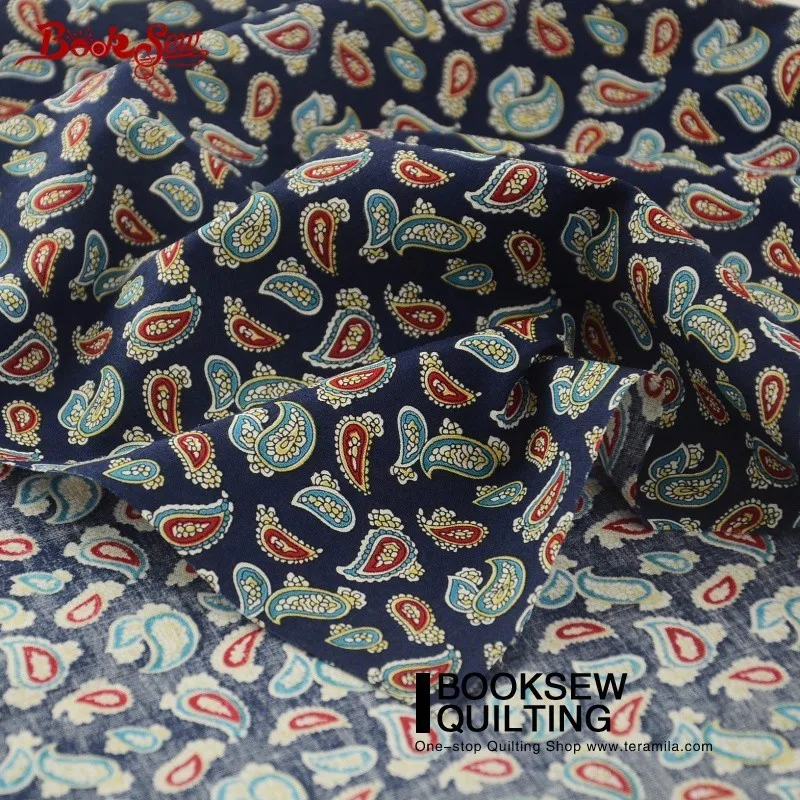 Booksew хлопок поплин Ткань Аксессуары Вышивание лоскутное платье темно-Постельные