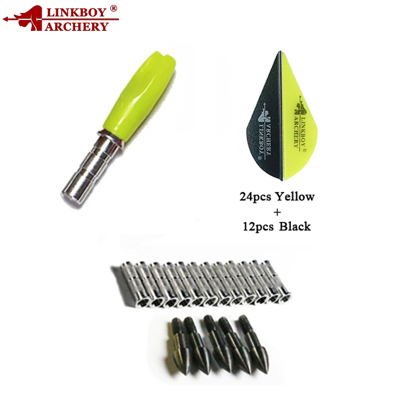 Аксессуары для стрел Arhcery лопасти-стрелки с алюминиевым наконечником 75 гр лук и