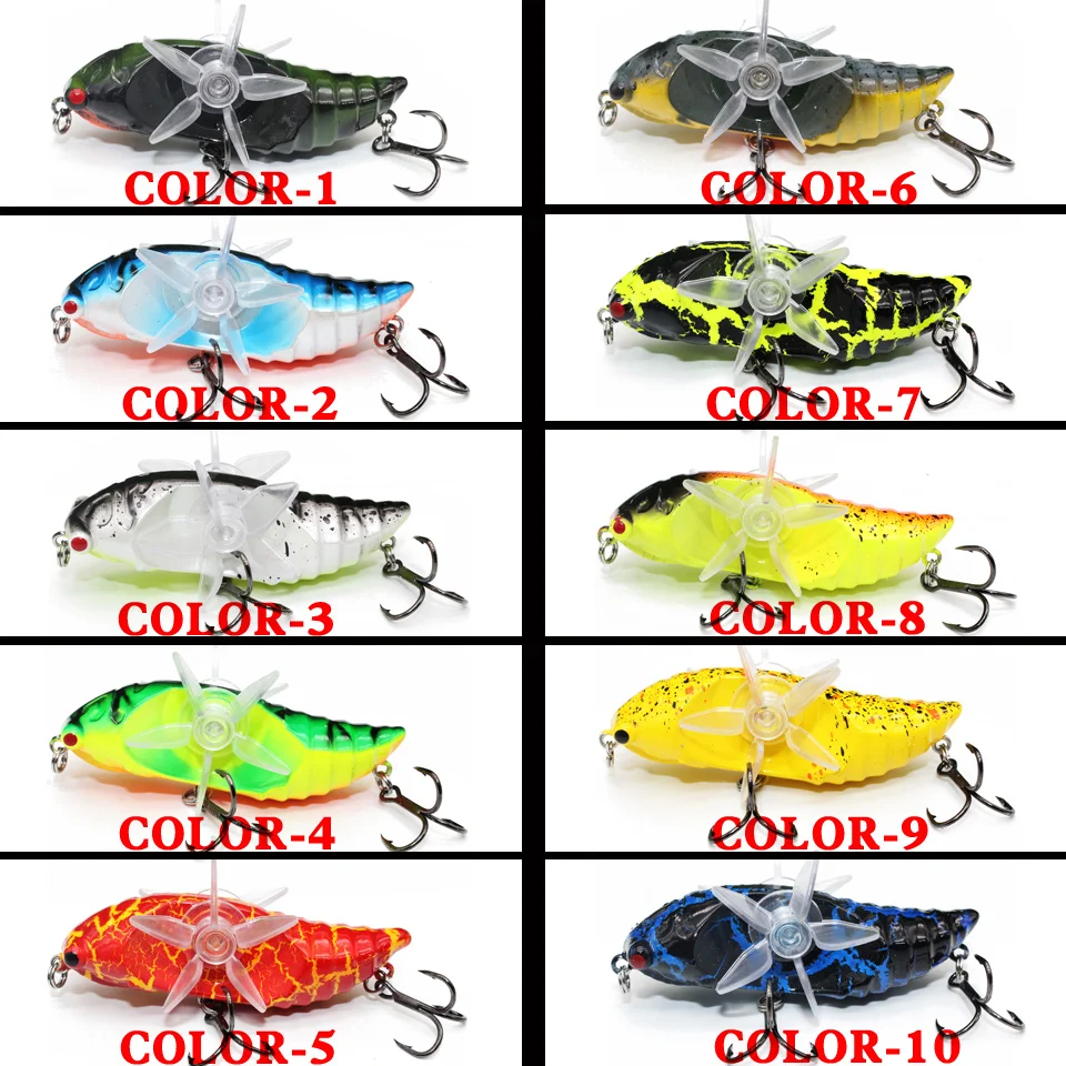 Новый Whopper Cicadas Popper 9 5 см/15 г Поверхностная приманка наживка искусственная жесткая