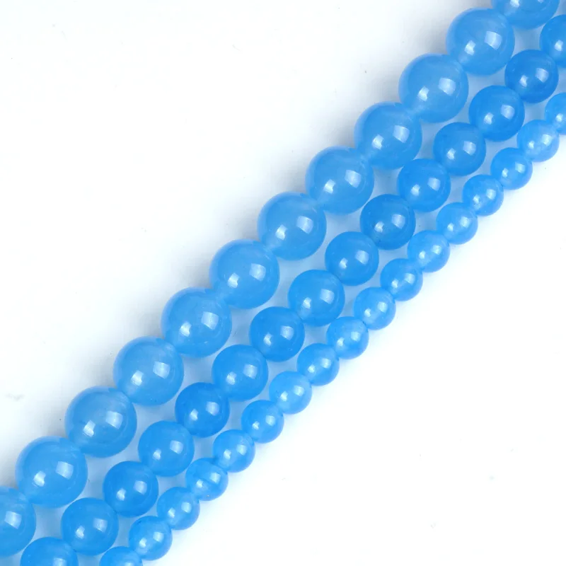 Натуральный аквамарин Нефритовый камень бисер кристалл кварцевый Джаспер