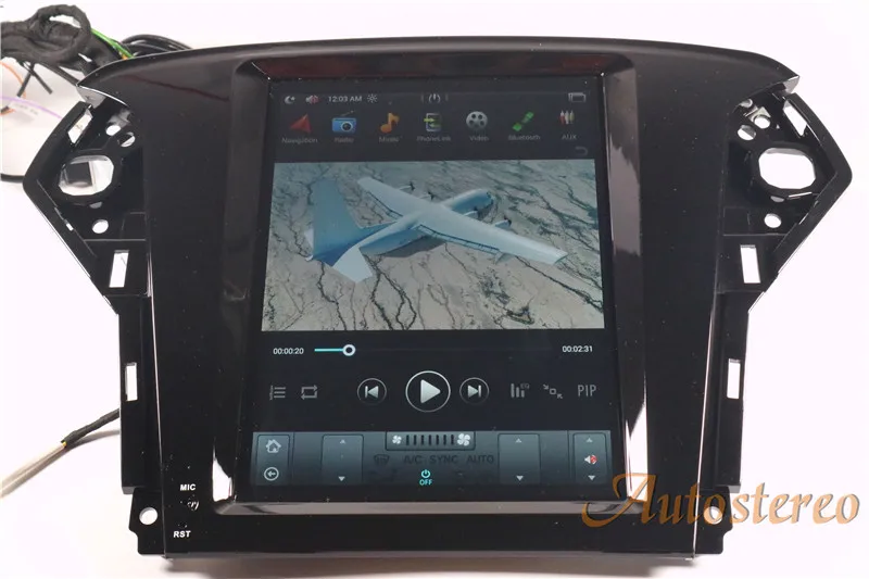 Большой экран чистый Android Tesla стиль автомобильный dvd-плеер gps навигация для Ford Mondeo 2007-2012 Авто navi Стерео головное устройство мультимедиа