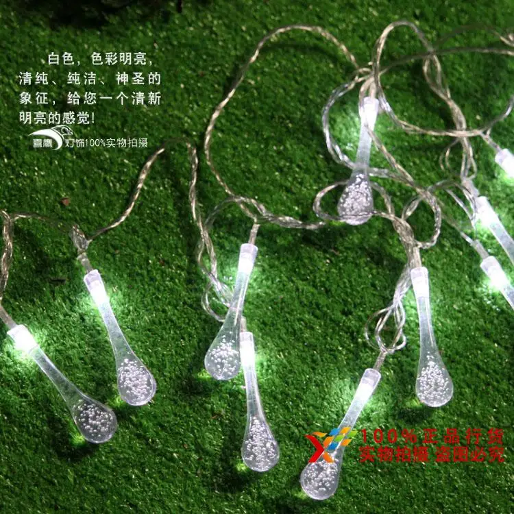 Светодиодный светильник в виде капли воды 5 м 28 дюймов AC220V|lights for wedding|fairy lightsstring fairy