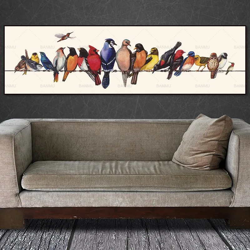 

wall picture canvas painting art print lovely birds on canvas and poster no frame wall art Painting decoration for living room