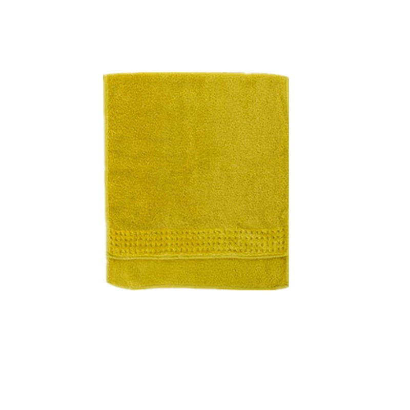 Yellow 34x75 см, хлопок, одноцветная удобная мочалка для взрослых, для дома, отеля, мягкое впитывающее полотенце для рук, для ванной комнаты, для детей - Цвет: Yellow