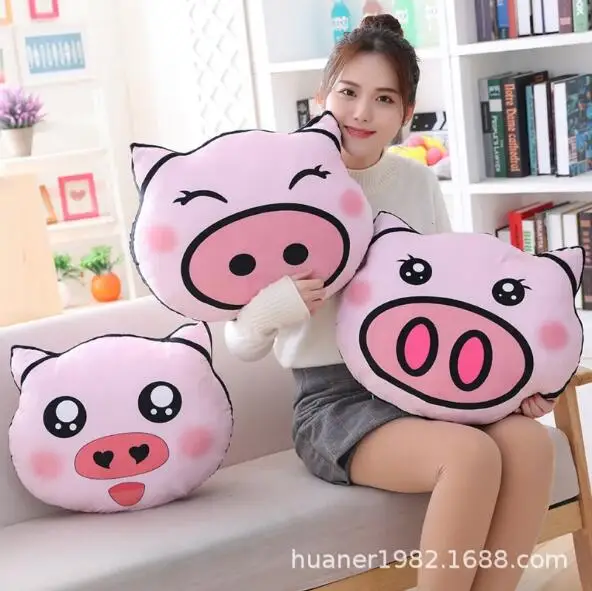 45 см Милая подушка для головы свиньи большая креативная плюшевая игрушка