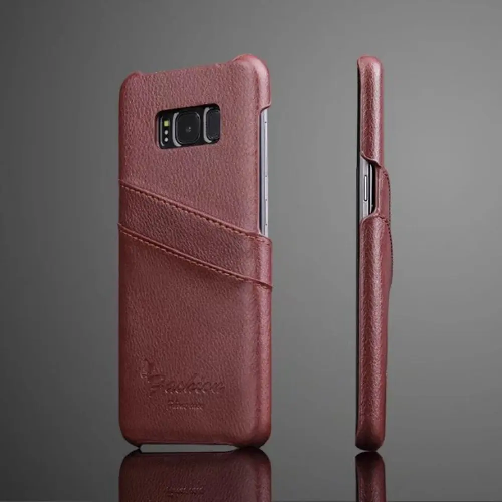 Чехол для samsung Galaxy S8 роскошный чехол из натуральной воловьей кожи с линиями личи