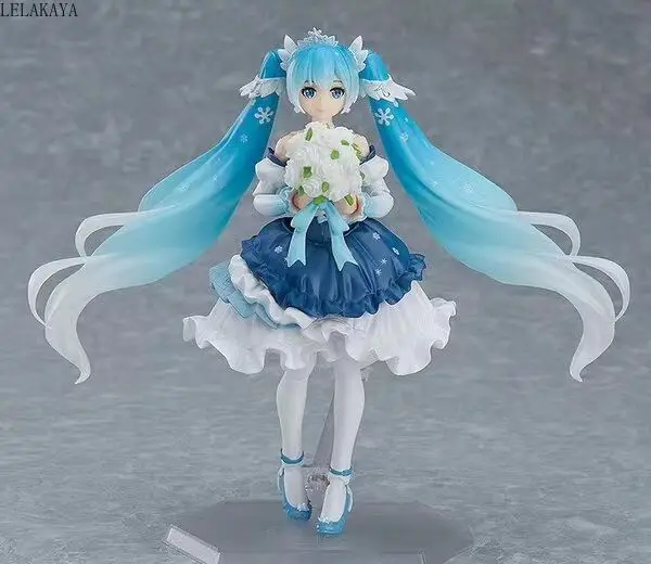 15 см Аниме Figma EX-054 10-летие подвижный Вокалоид Снежная Хацунэ Мику принцесса вер. 1/6 Масштаб ПВХ фигурка модель