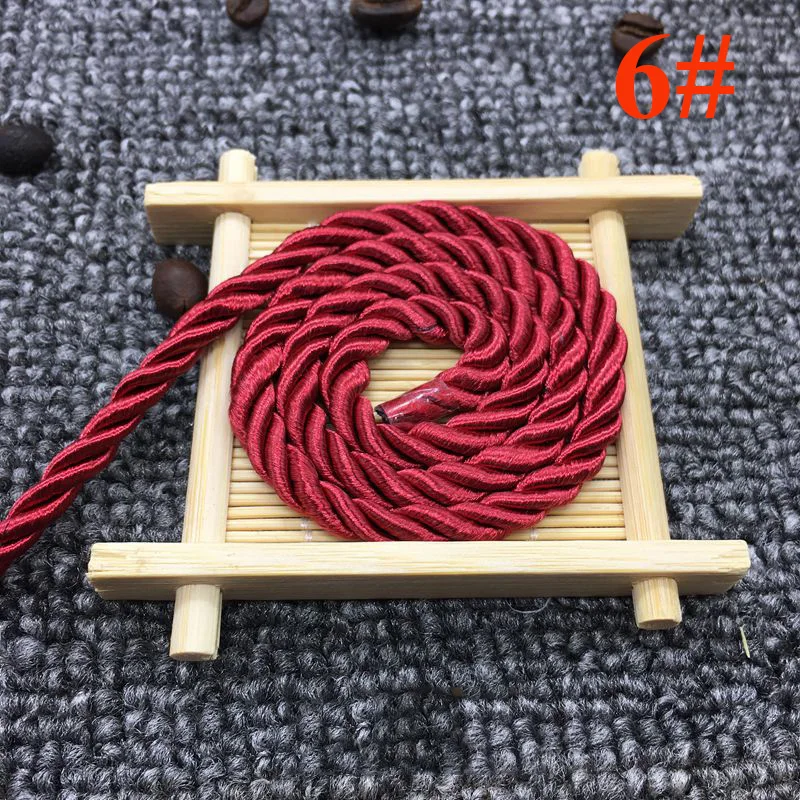 6 Meetee 10 м 5 мм 3 акции витые хлопковые нейлоновые Шнуры Красочные DIY ремесло плетеная декоративная веревка шнурок ремень аксессуары AP477 - Цвет: 6