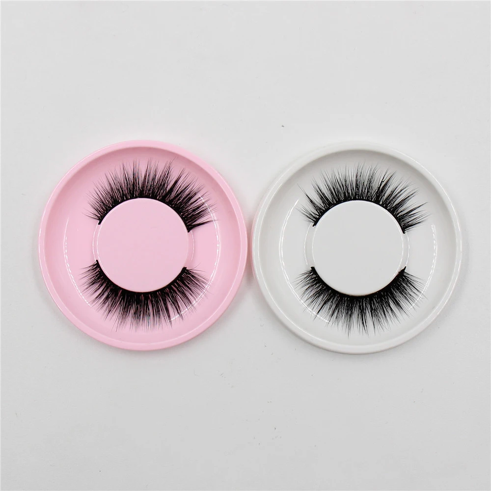 Накладные ресницы из норки ручной работы мягкие натуральные густые 3D норковые
