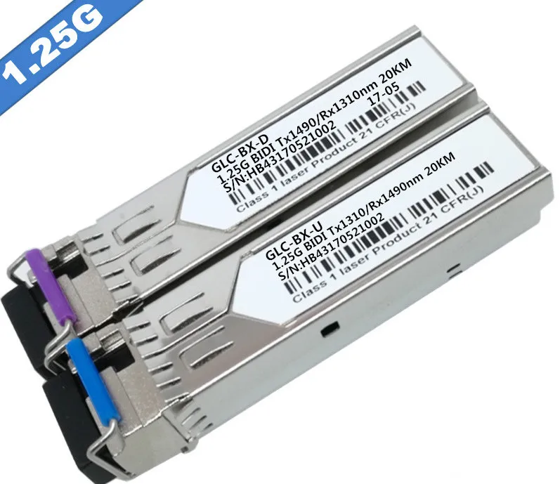 2 шт./лот SFP GE LX SM BIDI Tx1490/Rx1310 1 25 г 20 км однорежимный SM1490 для HUAWEI Mikrotik ZTE и всех