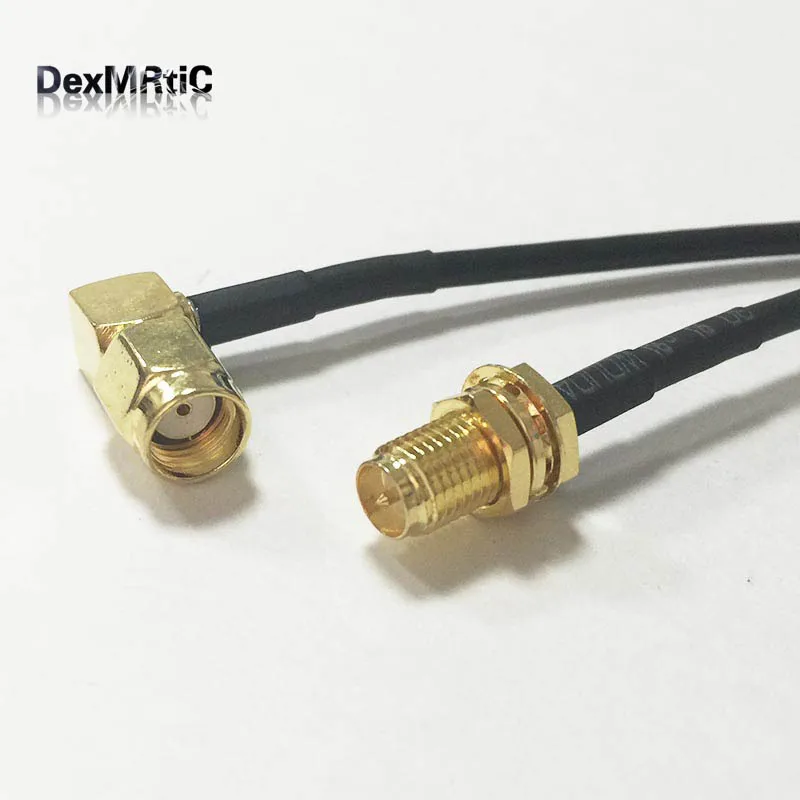 Новинка мужской выключатель под прямым углом Женский Разъем гайка ОТРЕЗОК