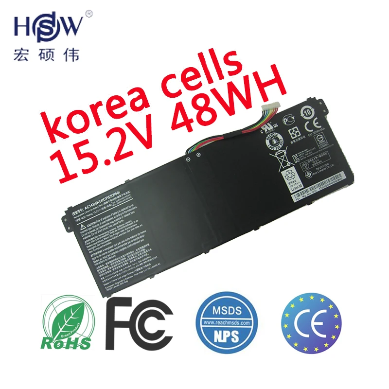 HSW ноутбука Батарея для acer TravelMate AC14B8K B115 M MP батареи Chromebook 13 CB5 311 Батарея|battery for
