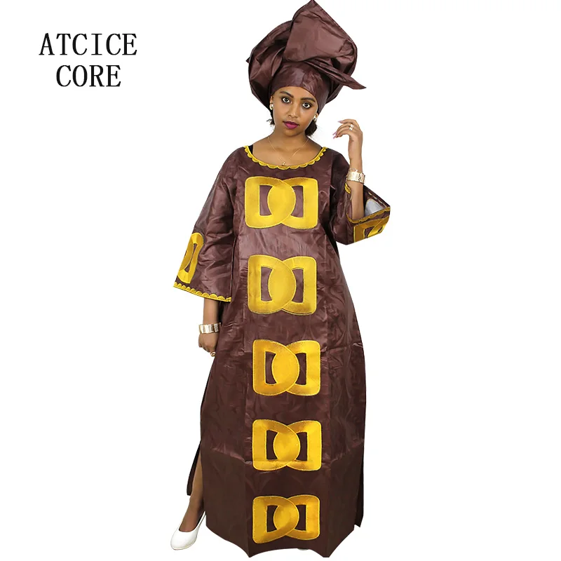 Африканские платья для женщин Модный Дизайн Новый Африканский базин с вышивкой