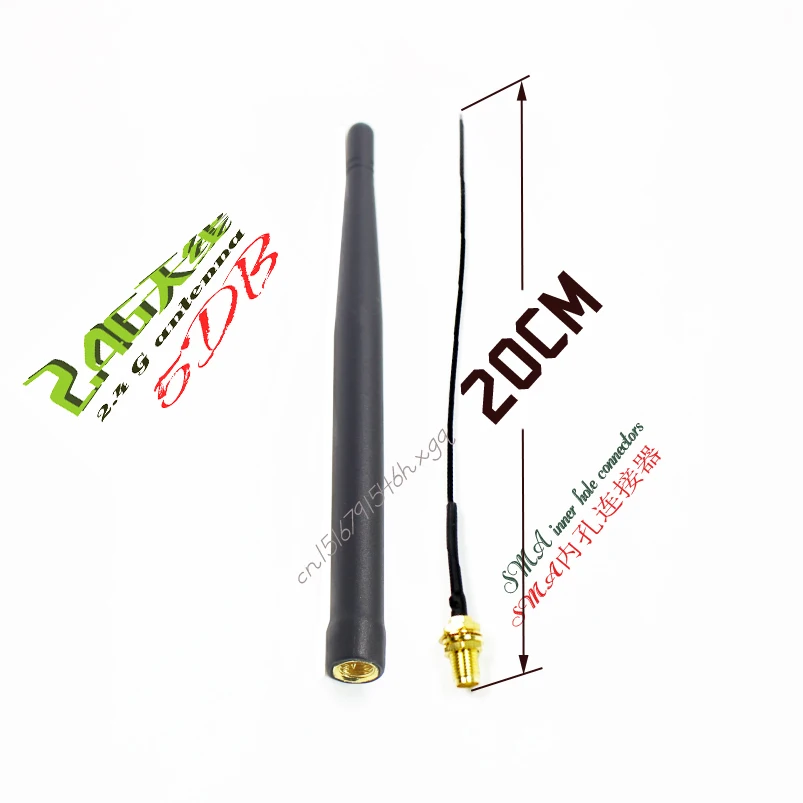 

Svtkpzp 2.4 G wifi antenna zigbee antenna 3 db straight bluetooth 2.4 G module SMA interface connecting cables