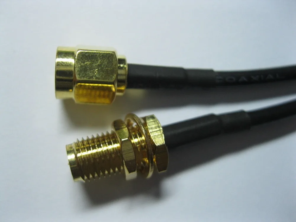 3 м антенна RP SMA коаксиальный кабель для WiFi роутера черный 1 шт. в партии|cable for|cable
