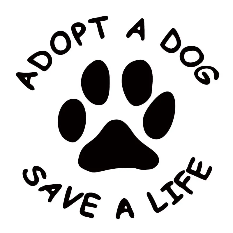Лидер продаж Виниловая наклейка с надписью Adopt A Dog съемная для грузовика милый Jdm |