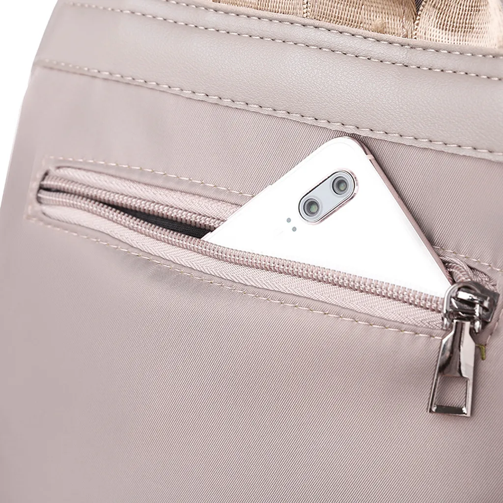 Дизайнерский женский рюкзак из ткани Оксфорд однотонные школьные ранцы на плечо