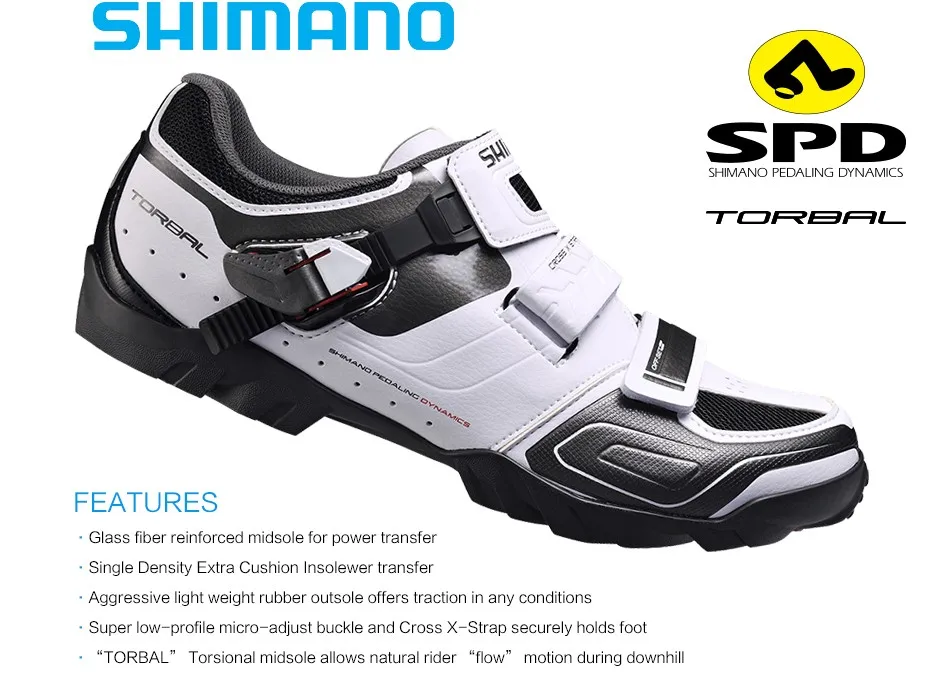 Shimano SH-M089 велосипедная обувь SPD SPD-SL MTB горный велосипед обувь черный/белый