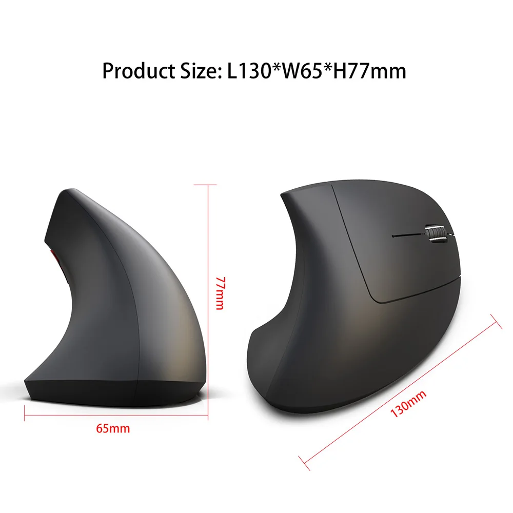 

VicTsing XR452 Bluetooth Vertical Mouse Ergonomic Optical 800 1600 2400 DPI 6 Buttons Mice For PC Gamer Computer Notebook Laptop