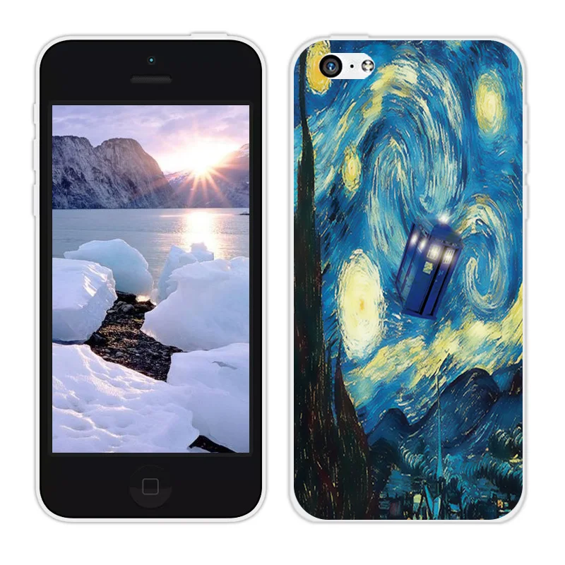 4.0-5.8&quot for iPhone 5 5C 5S SE Phone Cases Clear Matte Silicone Cover For 7 8 plus X 10 Oil Painted 6/6S | Мобильные телефоны и