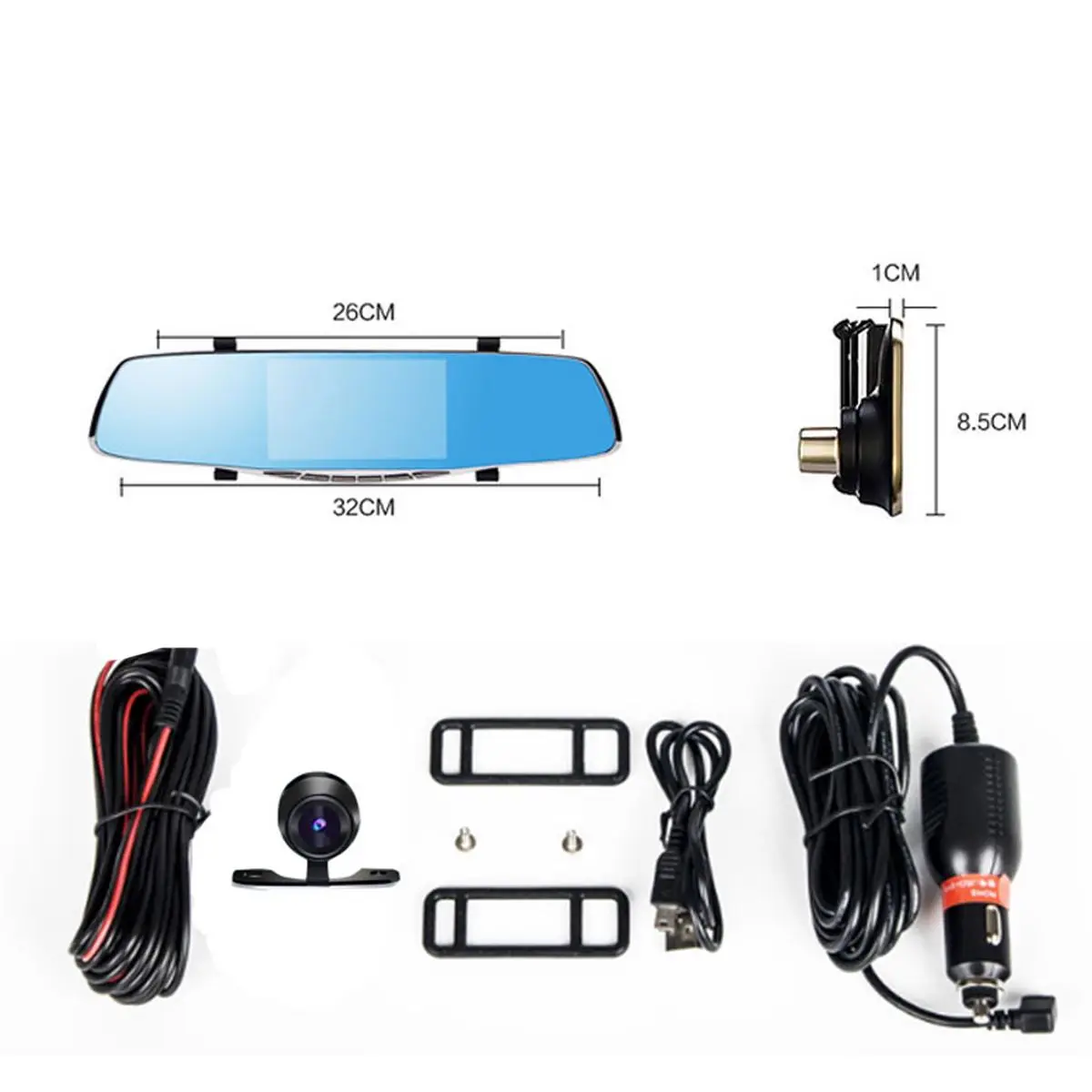 " FHD 1080P 170 градусов с двумя объективами, автомобильная dvr камера, Парковочное зеркало заднего вида, видео регистратор, видеорегистратор, ночное видение, gps навигация