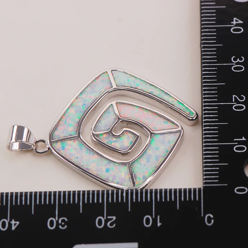 Белый огненный опал серебро 925 пробы модные ювелирные изделия кулон P160|pendant