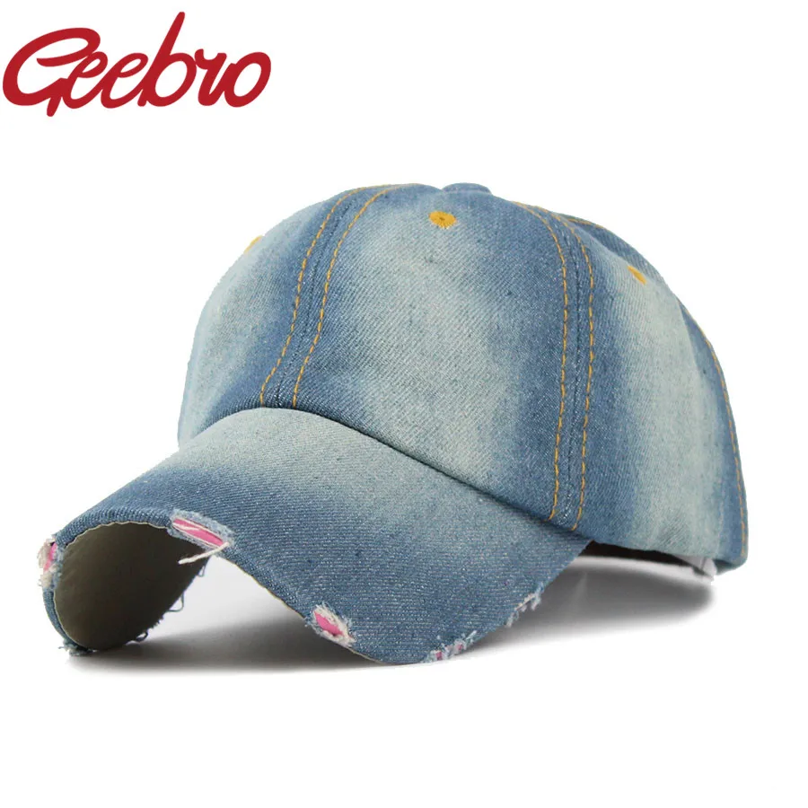 Новое поступление брендовая джинсовая Бейсболка унисекс Повседневная Снэпбэк