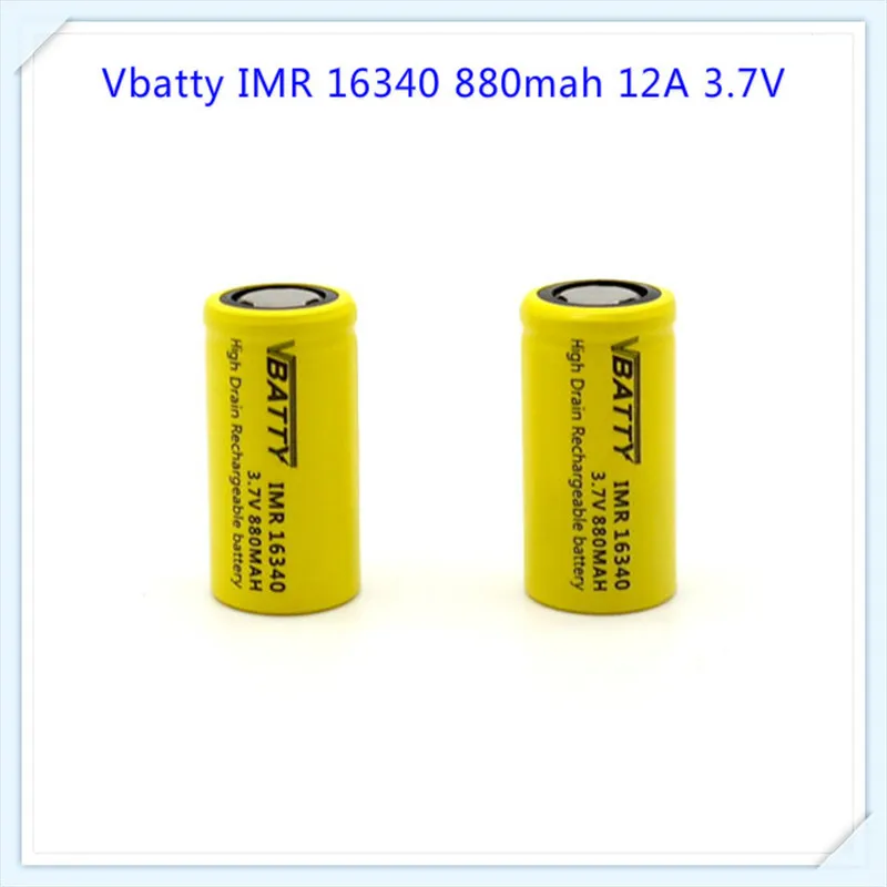 Аккумулятор Vbatty 16340 большой емкости для 880mAh 3 7 V с большим запасом (1 шт.)|battery for|battery