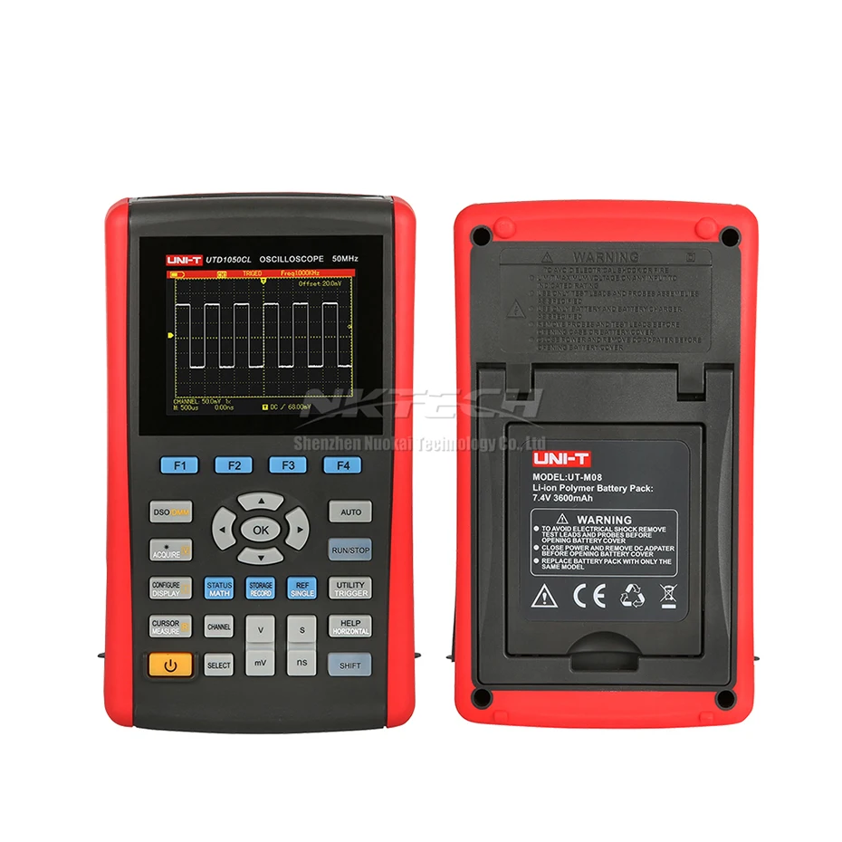 UNI-T UTD1050CL UTD1025CL портативный цифровой осциллограф Scopemeter мультиметр Сфера метр TFT полностью автоматическая шкала 50 МГц AC DC Ом F