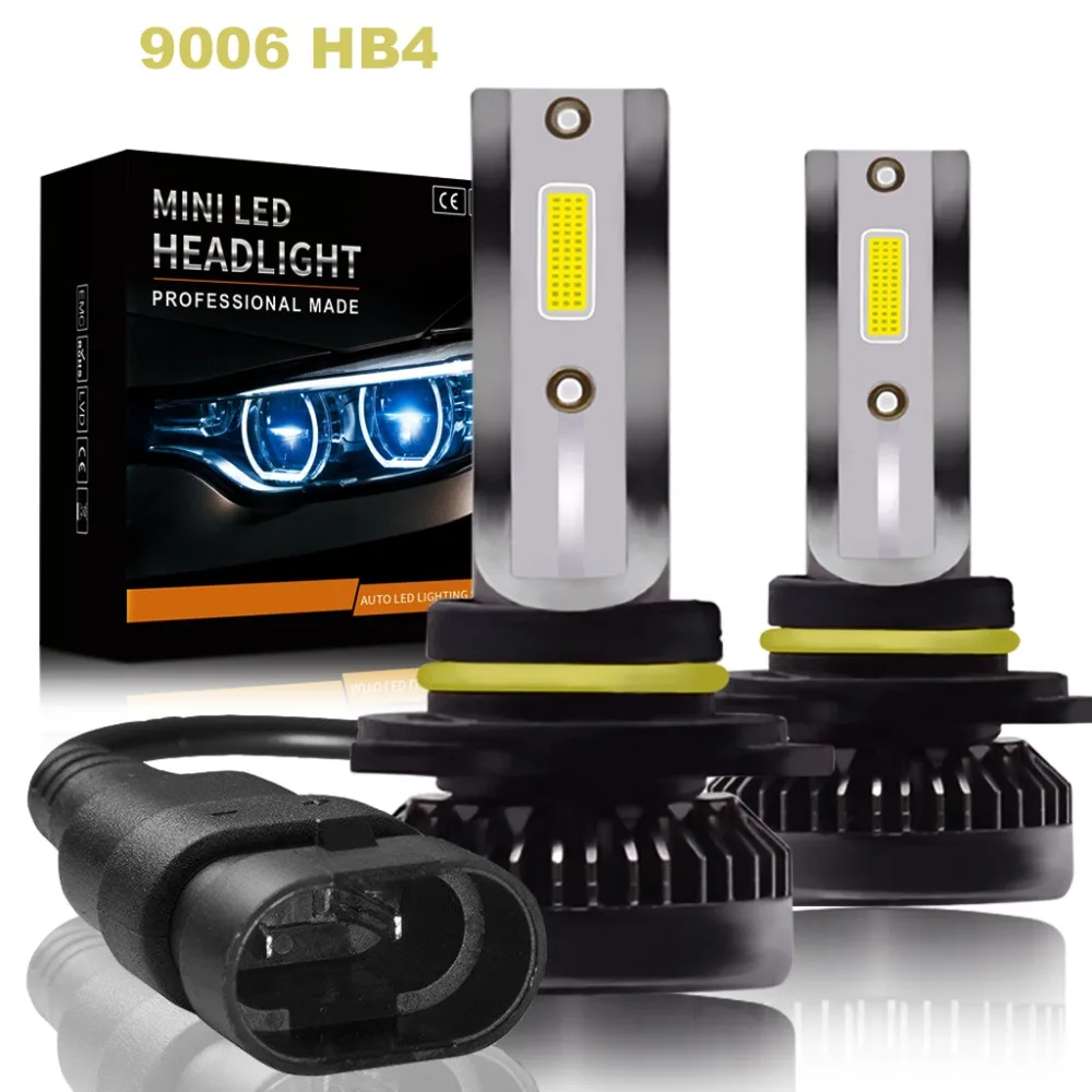 GEETANS H7 светодиодный лампы H1 9005 9006 H11 светодиодный туман светильник 2 шт ультра мини комплект HB3 HB4 H8 H9 авто светодиодные лампы 12 В автомобилей головной светильник