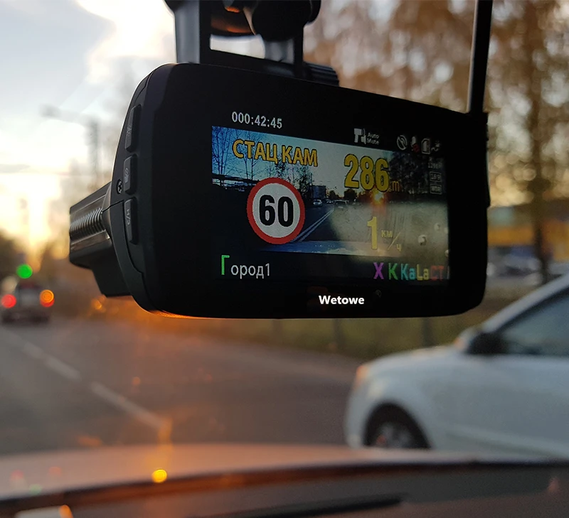 Wetowe T81 3 в 1 видеорегистратор Автомобильный видеорегистратор Камера Ambarella A7 радар детектор gps LDWS Full HD 1296p 170 градусов видеорегистратор Регистратор