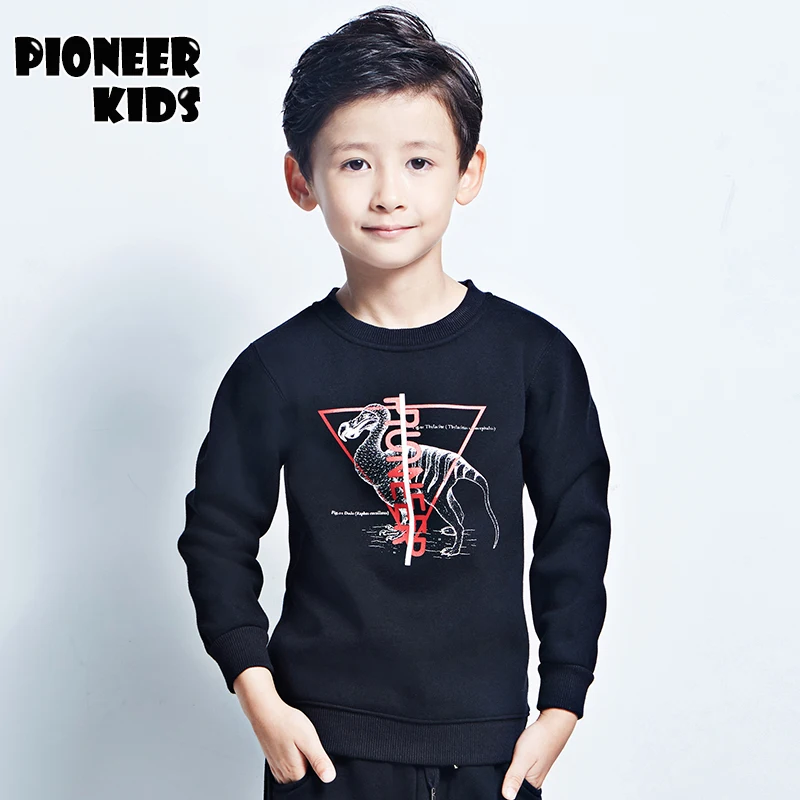 Pioneer kids/детская одежда; Одежда для мальчиков; толстовка; модная Осенняя толстовка для мальчиков; детский хлопковый спортивный костюм
