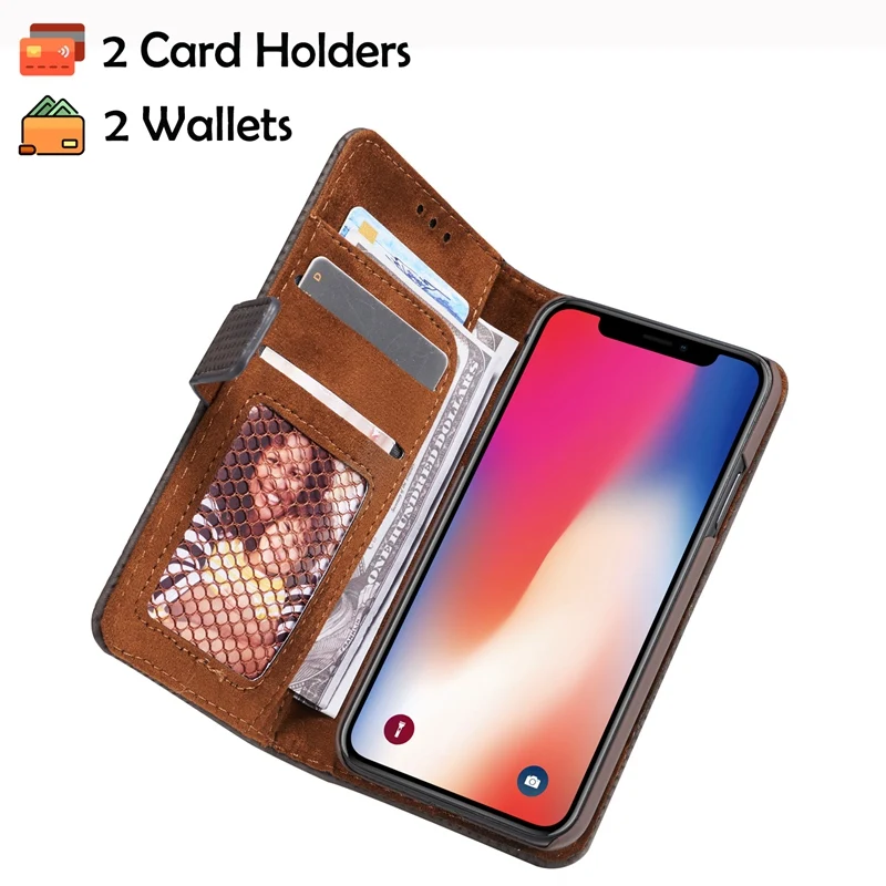 Чехол портмоне с откидной крышкой чехол для iPhone X Case кожаный магнитный Роскошный