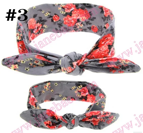 Бесплатная доставка 20 комплектов топ с узелками для мамы и дочки повязка на