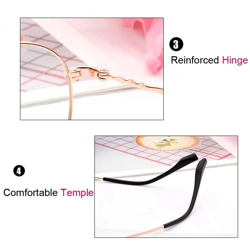 Винтажные очки с широкими полями мужские металлические круглые оправы для очков