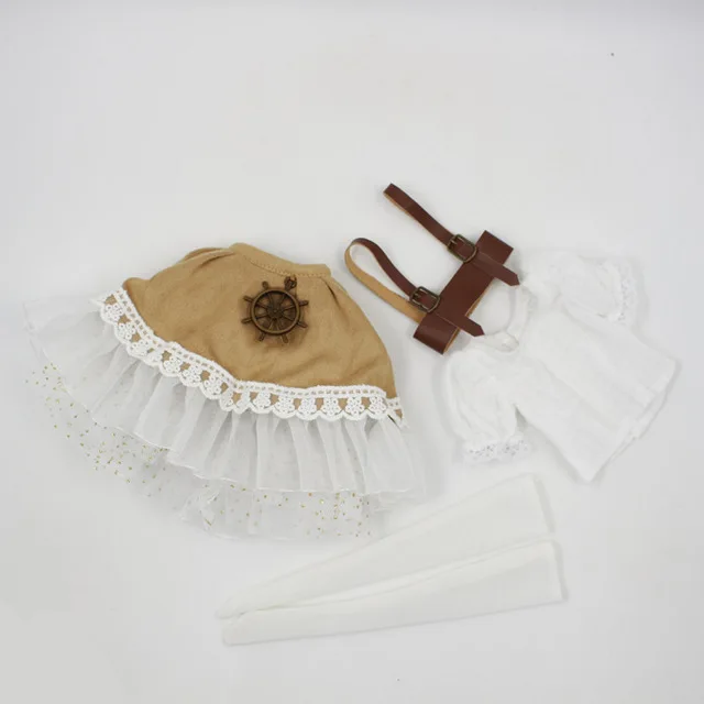 Сказочная мечта только для 1/4 bjd 45 см Кукольное платье белая рубашка пояс кружева принцесса костюм одежда - Цвет: like the picture