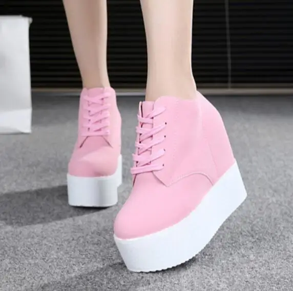 Туфли на высоком каблуке 12 см; zapatos mujer; женские парусиновые туфли на платформе; chaussure femme; женская школьная обувь на День Святого Валентина; zapatos